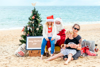 Family santa on beach hr-12