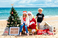 Family santa on beach hr-6