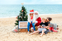 Family santa on beach hr-11
