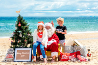 Family santa on beach hr-9