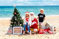 Family santa on beach hr-5